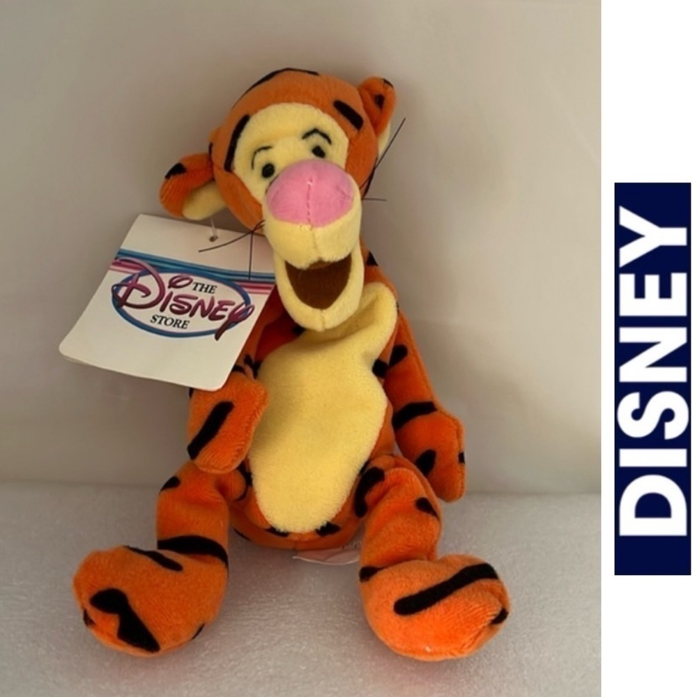Disney Winnie Pooh’s Tigger Vintage Mini Bean Bag Plush w/Tags‎